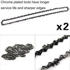 ECHOO 2PCS Original Kettensägenketten, 16" Kettensägenkette 59 Glieder Führungsschiene Länge 40cm Kompatibel Für Electric Titanium -Kettensägen & Zubehör Shop 48887281 3