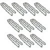TRADESHOP® 10x Trade-Shop Sägekette Kette / Typ Vollmeißel / 57 Treibglieder / Kettenteilung 3/8" / 1,3mm Treibgliedstärke Für Kettensägen 40cm (16") Schwertlänge