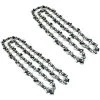 TRADESHOP® 2x Trade-Shop Sägekette Kette / Typ Vollmeißel / 57 Treibglieder / Kettenteilung 3/8" / 1,3mm Treibgliedstärke Für Kettensägen 40cm (16") Schwertlänge