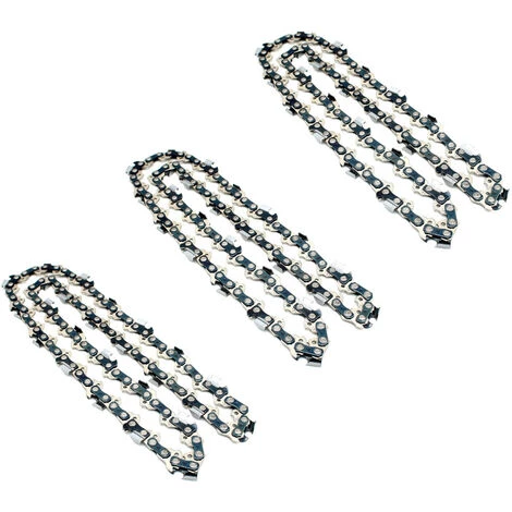 TRADESHOP® 3x Trade-Shop Sägekette Kette / Typ Vollmeißel / 57 Treibglieder / Kettenteilung 3/8" / 1,3mm Treibgliedstärke Für Kettensägen 40cm (16") Schwertlänge 1 TRADESHOP® 3x Trade-Shop Sägekette Kette / Typ Vollmeißel / 57 Treibglieder / Kettenteilung 3/8" / 1,3mm Treibgliedstärke Für Kettensägen 40cm (16") Schwertlänge