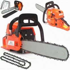 APEX Benzin Kettensäge Motorkettensäge Kettensägen 55869 Motorsäge 3PS 52ccm Säge