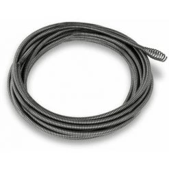 EBERTH Spirale 7,6m Ersatzteil Für Rohrreiniger Rohrreinigungsmaschine Elektrisch, Robustes Metall, Boring Bulb Cutter Bohrkopf, 560 U/min, 11mm Durchmesser, Für 2 Bis 5cm Rohrdurchmesser