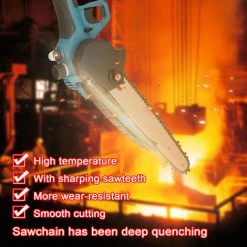 HAPPYSHOPPING 21 V 4 Zoll + 6 Zoll + 8 Zoll Tragbare Elektrische Astsäge Kleine Holzspaltkettensäge Bürstenmotor Holzbearbeitungswerkzeug Für Obstgarten,EU-Stecker, Multicolor -Kettensägen & Zubehör Shop 52055892 5