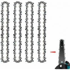 ONEVAN Für 6'' Sägekette Ersatzkette Elektrische Mini Kettensäge Motorsäge Sägeblatt 4x