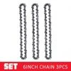 DONTODENT Ketten Und Schneidkantenführungen Für Kettensägen Hochwertiges Und Langlebiges Kettensägenzubehör - 6-Zoll-Kette * 3