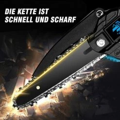 Elektrische Mini-kettensägen | Akku-Kettensägen ONEVAN Elektro-Kettensäge 1200W 6 Zoll Für Makita 18V Akku - Einstellbare Geschwindigkeit Zum Schneiden Von Holz - Blue Mit 2*Akku, 2*Kettens 8 Elektrische Mini-kettensägen | Akku-Kettensägen ONEVAN Elektro-Kettensäge 1200W 6 Zoll Für Makita 18V Akku - Einstellbare Geschwindigkeit Zum Schneiden Von Holz - Blue Mit 2*Akku, 2*Kettens -Kettensägen & Zubehör Shop 56112228 4