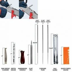 DONTODENT Universelles Tragbares Kettensägen-Schärfset, 10-teiliges Kettensägen-Feilen-Set -Kettensägen & Zubehör Shop 56148090 4