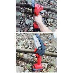 BF 24 V Wiederaufladbare Mini-Kettensäge Holzschneiden Lithium-Kettensägenständer Einstellbarer Universal-Kettensägen-Teilewinkel -Kettensägen & Zubehör Shop 56427273 3