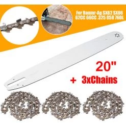DRILLPRO Kettensägenführungsschiene 20 Zoll + 3 Ketten Passend Für Baumr-Ag SX62 SX66 62CC 66CC .325 058 76DL 8 DRILLPRO Kettensägenführungsschiene 20 Zoll + 3 Ketten Passend Für Baumr-Ag SX62 SX66 62CC 66CC .325 058 76DL -Kettensägen & Zubehör Shop 56656761 4