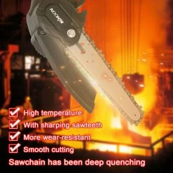 LIFCAUSAL 21 V 6 Zoll Tragbare Elektrische Astsäge 88VF Kleine Holzspaltkettensäge Bürstenmotor Einhand-Holzbearbeitungswerkzeug Für Gartenobstgärten -Kettensägen & Zubehör Shop 57710768 3