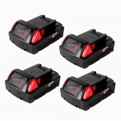 ONEVAN Ersatzakku 18V 3.0AH 3000mah Akku Li-ion Für Milwaukee 48-11-1815 48-11-1850 2646-20 - 4*Pack
