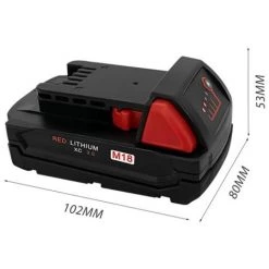 ONEVAN Ersatzakku 18V 3.0AH 3000mah Akku Li-ion Für Milwaukee 48-11-1815 48-11-1850 2646-20 - 4*Pack -Kettensägen & Zubehör Shop 58076752 4