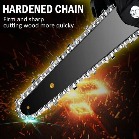 ONEVAN Elektrische Mini-kettensägen 6” Akku-Kettensägen 1200W Für Makita 18V Akku - Blau - Mit 2*Akku 128vf+6*Kette Silber+2*Kettenführung 4 ONEVAN Elektrische Mini-kettensägen 6” Akku-Kettensägen 1200W Für Makita 18V Akku - Blau - Mit 2*Akku 128vf+6*Kette Silber+2*Kettenführung – Bild 4