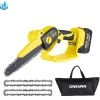 ONEVAN Akku-Kettensägen 8 Zoll Elektrische Mini Kettensägen Geeignet Für Makita 18v Akku - Gelb Mit 1*Tasche