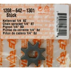 Stihl 12086421301 Original Carving Kettenrad 1/4" 1208 8Z MSE140 MSE160 MSE170 MSE180 MSE200