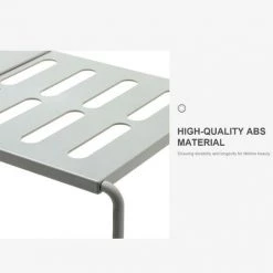 LIFCAUSAL Erweiterbare Küche Lagerregal Rack Stapelbare Speisekammer Regale Küchenschrank Theke Regal Schrank Lagerung Organizer Platzsparend Für Geschirr Gewürz,Grau -Kettensägen & Zubehör Shop 59307583 3