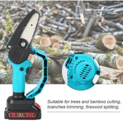 LIFCAUSAL 24 V 4-Zoll-tragbare Mini-Elektro-Astsäge Wiederaufladbare Kleine Holzspaltkettensäge Einhand-Holzbearbeitungswerkzeug Für Garten-Obstgarten-Zweigclip -Kettensägen & Zubehör Shop 59307638 5