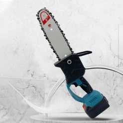 LIFCAUSAL Mini-Kettensäge 8-Zoll-21-V-Akku-Elektro-Kettensäge, Baumschere, Kettensäge, Wiederaufladbarer Akku, Tragbare Handkettensäge Für Hof, Äste, Holz, EU-Stecker -Kettensägen & Zubehör Shop 59307816 4