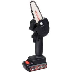 LIFCAUSAL Mini-Kettensäge Akku-Ast-Kettensäge 500 W Wiederaufladbare Tragbare Elektrische Säge Zum Schneiden Von Astholz Mit EU-Stecker