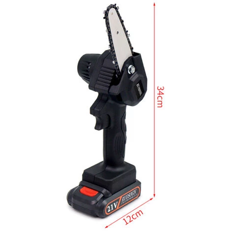 LIFCAUSAL Mini-Kettensäge Akku-Ast-Kettensäge 500 W Wiederaufladbare Tragbare Elektrische Säge Zum Schneiden Von Astholz Mit EU-Stecker 2 LIFCAUSAL Mini-Kettensäge Akku-Ast-Kettensäge 500 W Wiederaufladbare Tragbare Elektrische Säge Zum Schneiden Von Astholz Mit EU-Stecker – Bild 2