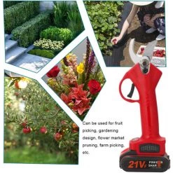 LIFCAUSAL Kabellose Elektrische 21-V-Gartenschere, Gartenschere, Effizientes Obstbaum-Bonsai-Beschneiden, Astschneider, Landschaftsbauwerkzeug -Kettensägen & Zubehör Shop 59308125 5