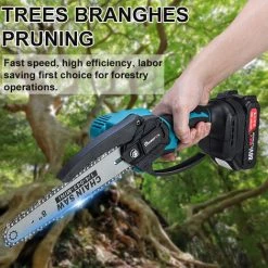 MUSTOOL Elektrische Mini-Kettensägen Akku Kettensäge Motorkettensäge Motorsäge Einhandsäge Mit 2 Batterie -Kettensägen & Zubehör Shop 59924225 5