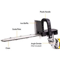 ASUPERMALL 11,5 Zoll Elektrokettensäge Winkelschleifer DIY Konverter Adapter Kabelloser Kettensägenschalter Mit Halterungsset Für Die Holzbearbeitung -Kettensägen & Zubehör Shop 60285015 3