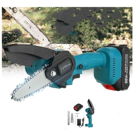 KIWARM Kettensäge Motorkettensäge Motorsäge Sägeblatt Einhandsäge Mit 1 Akku 5 KIWARM Kettensäge Motorkettensäge Motorsäge Sägeblatt Einhandsäge Mit 1 Akku – Bild 5