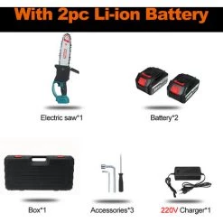 MUSTOOL 8 Zoll Kettensäge Motorsäge Elektro-Kettensäge Baumsäge Mit 2 Batterien 7 MUSTOOL 8 Zoll Kettensäge Motorsäge Elektro-Kettensäge Baumsäge Mit 2 Batterien -Kettensägen & Zubehör Shop 60853131 3