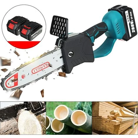 MUSTOOL 8 Zoll Kettensäge Motorsäge Elektro-Kettensäge Baumsäge Mit 2 Batterien 4 MUSTOOL 8 Zoll Kettensäge Motorsäge Elektro-Kettensäge Baumsäge Mit 2 Batterien – Bild 4