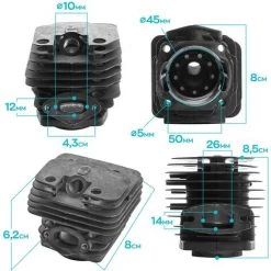 Boudech 52Cc Chainsaw Thermal Assembly - Kompletter Zylinder + Kolben Ersatz Für 52Cc 2-Takt-Motoren 8 Boudech 52Cc Chainsaw Thermal Assembly - Kompletter Zylinder + Kolben Ersatz Für 52Cc 2-Takt-Motoren -Kettensägen & Zubehör Shop 63683342 4