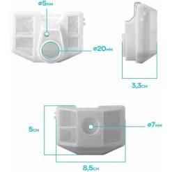 Boudech Luftfilter Für Kettensäge 62Cc Ersatzluftfilter Kompatibel Für 2-Takt-Kettensäge 62Cc -Kettensägen & Zubehör Shop 63683570 5