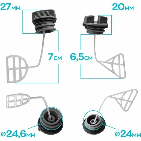 Boudech Ölstopfen + Tankdeckel Für 25Cm Kettensägen 5 Boudech Ölstopfen + Tankdeckel Für 25Cm Kettensägen – Bild 5