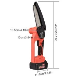 LIFCAUSAL 21 V Bürstenlose Mini-Akku-Kettensäge, 6-Zoll-Elektro-Kettensäge, Hand-Astsäge, 4,0 Ah, Wiederaufladbarer Akku, Schnelles Ladegerät, Angetriebene Astschere, Astschere, Gartenwerkzeug Zum Baumschneiden (6 Zoll, 1 Batterie) -Kettensägen & Zubehör Shop 63705524 5