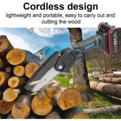 LIFCAUSAL 21 V 4 Zoll Tragbare Elektrische Astsäge Kleine Holzspaltkettensäge Bürstenmotor Einhand-Holzbearbeitungswerkzeug Für Gartenobstgärten (Blau 1 Batterie) 7 LIFCAUSAL 21 V 4 Zoll Tragbare Elektrische Astsäge Kleine Holzspaltkettensäge Bürstenmotor Einhand-Holzbearbeitungswerkzeug Für Gartenobstgärten (Blau 1 Batterie) -Kettensägen & Zubehör Shop 63705525 3