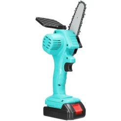 LIFCAUSAL 21 V 4-Zoll-wiederaufladbare Lithium-Batterie Elektrische Astsägen Tragbare Kleine Holzspaltkettensäge Bürstenmotor Einhand-Holzbearbeitungs-Elektrowerkzeug Für Gartenobstgärten (Schwarz Mit 1 Batterie) -Kettensägen & Zubehör Shop 63705621 5
