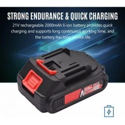 LIFCAUSAL 21 V Bürstenlose Mini-Akku-Kettensäge 6-Zoll-Elektro-Kettensäge Hand-Astsäge 2,0-Ah-Akku Schnellladegerät Angetriebene Baumzweig-Gartenschere Astschere Gartenwerkzeug Zum Baumbeschneiden (2 Batterien) -Kettensägen & Zubehör Shop 63705814 5