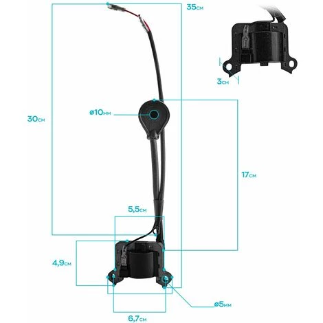 Boudech Kompatible Ersatzzündspule Für 52ccm 2-Takt-Motoren 3 Boudech Kompatible Ersatzzündspule Für 52ccm 2-Takt-Motoren – Bild 3