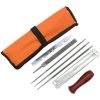 LIFCAUSAL 8 PCS Chainsaw Sharpener File Kit Handwerkzeug Zum Schärfen Von Elektrischen Kettensägen Enthält 5/32 3/16 7/32 Zoll Rundfeile, Flachfeile, Holzgriff, Feilenführung, Tiefenmesser, Tasche
