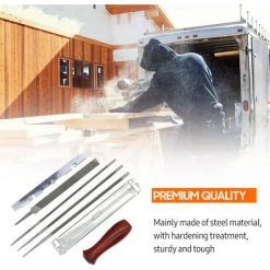 LIFCAUSAL 8 PCS Chainsaw Sharpener File Kit Handwerkzeug Zum Schärfen Von Elektrischen Kettensägen Enthält 5/32 3/16 7/32 Zoll Rundfeile, Flachfeile, Holzgriff, Feilenführung, Tiefenmesser, Tasche -Kettensägen & Zubehör Shop 63982487 5