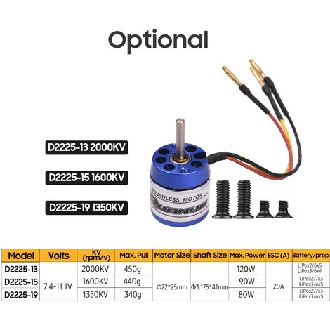 LIFCAUSAL Brushless Outrunner Motor High Performance Für DIY Modellflugzeug RC Car Mini Multicopter Hubschrauber Quadcopter (D2225-19 1350KV) 5 LIFCAUSAL Brushless Outrunner Motor High Performance Für DIY Modellflugzeug RC Car Mini Multicopter Hubschrauber Quadcopter (D2225-19 1350KV) – Bild 5