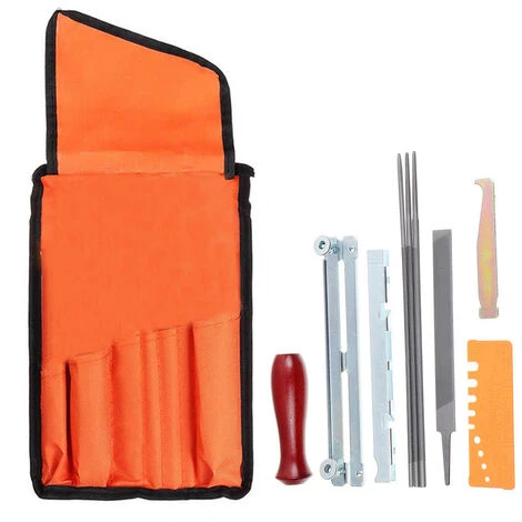 LIFCAUSAL 10 PCS Chainsaw Sharpener File Kit Handwerkzeug Zum Schärfen Von Elektrischen Kettensägen Enthält 5/32 3/16 7/32 Zoll Rundfeile, Flachfeile, Holzgriff, Feilenführung, Tiefenmesser, Schnellprüflehre, Stange 1 LIFCAUSAL 10 PCS Chainsaw Sharpener File Kit Handwerkzeug Zum Schärfen Von Elektrischen Kettensägen Enthält 5/32 3/16 7/32 Zoll Rundfeile, Flachfeile, Holzgriff, Feilenführung, Tiefenmesser, Schnellprüflehre, Stange