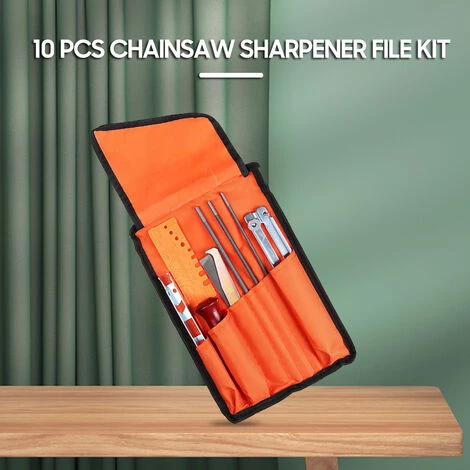 LIFCAUSAL 10 PCS Chainsaw Sharpener File Kit Handwerkzeug Zum Schärfen Von Elektrischen Kettensägen Enthält 5/32 3/16 7/32 Zoll Rundfeile, Flachfeile, Holzgriff, Feilenführung, Tiefenmesser, Schnellprüflehre, Stange 2 LIFCAUSAL 10 PCS Chainsaw Sharpener File Kit Handwerkzeug Zum Schärfen Von Elektrischen Kettensägen Enthält 5/32 3/16 7/32 Zoll Rundfeile, Flachfeile, Holzgriff, Feilenführung, Tiefenmesser, Schnellprüflehre, Stange – Bild 2