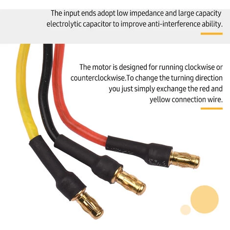 LIFCAUSAL Brushless Outrunner Motor High Performance Für DIY Modellflugzeug RC Car Mini Multicopter Hubschrauber Quadcopter (D2836-6 1500KV) 2 LIFCAUSAL Brushless Outrunner Motor High Performance Für DIY Modellflugzeug RC Car Mini Multicopter Hubschrauber Quadcopter (D2836-6 1500KV) – Bild 2