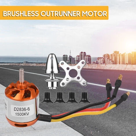 LIFCAUSAL Brushless Outrunner Motor High Performance Für DIY Modellflugzeug RC Car Mini Multicopter Hubschrauber Quadcopter (D2836-6 1500KV) 3 LIFCAUSAL Brushless Outrunner Motor High Performance Für DIY Modellflugzeug RC Car Mini Multicopter Hubschrauber Quadcopter (D2836-6 1500KV) – Bild 3