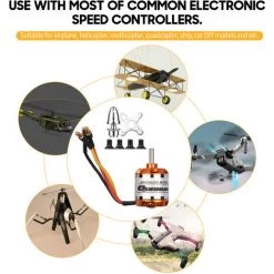 LIFCAUSAL Brushless Outrunner Motor High Performance Für DIY Modellflugzeug RC Car Mini Multicopter Hubschrauber Quadcopter (D2836-6 1500KV) 8 LIFCAUSAL Brushless Outrunner Motor High Performance Für DIY Modellflugzeug RC Car Mini Multicopter Hubschrauber Quadcopter (D2836-6 1500KV) -Kettensägen & Zubehör Shop 63982786 4
