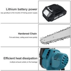 MUSTOOL Mini Akku Kettensäge Motorkettensäge 88VF Motorsäge Sägeblatt Einhandsäge Batteriestandsanzeige Mit 1 Akku Und Ladegerät 7 MUSTOOL Mini Akku Kettensäge Motorkettensäge 88VF Motorsäge Sägeblatt Einhandsäge Batteriestandsanzeige Mit 1 Akku Und Ladegerät -Kettensägen & Zubehör Shop 64029348 3