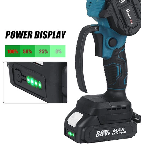 MUSTOOL Mini Akku Kettensäge Motorkettensäge 88VF Motorsäge Sägeblatt Einhandsäge Batteriestandsanzeige Mit 1 Akku Und Ladegerät 4 MUSTOOL Mini Akku Kettensäge Motorkettensäge 88VF Motorsäge Sägeblatt Einhandsäge Batteriestandsanzeige Mit 1 Akku Und Ladegerät – Bild 4