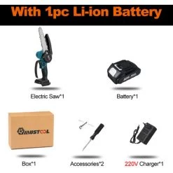 MUSTOOL Mini Akku Kettensäge Motorkettensäge 88VF Motorsäge Sägeblatt Einhandsäge Batteriestandsanzeige Mit 1 Akku Und Ladegerät 9 MUSTOOL Mini Akku Kettensäge Motorkettensäge 88VF Motorsäge Sägeblatt Einhandsäge Batteriestandsanzeige Mit 1 Akku Und Ladegerät -Kettensägen & Zubehör Shop 64029348 5
