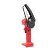 SUPERSELLER Akku-Mini-Kettensäge Lithium-Kettensäge Elektrosäge Holzbearbeitungssäge Kleine Holzbearbeitungssäge Gartenholzsäge Red Bare